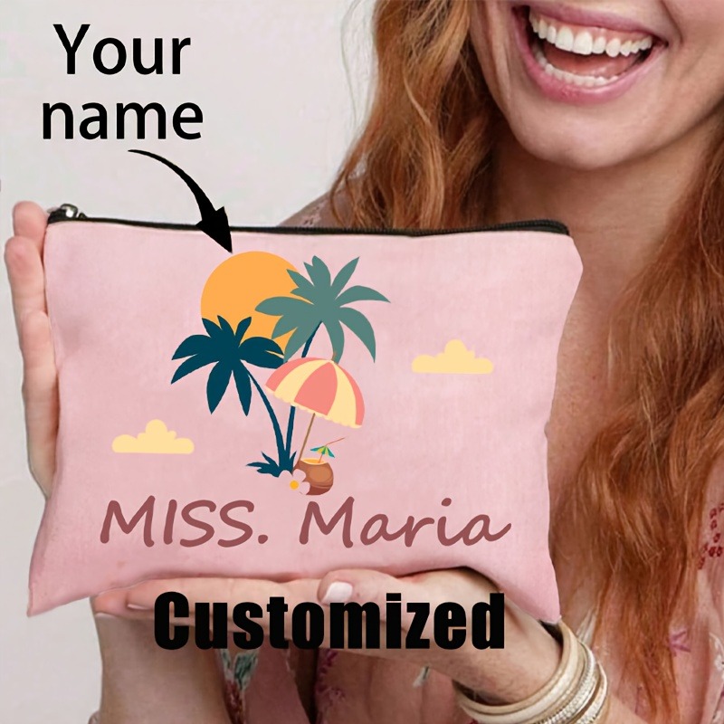 Beauty Makeup Names - Customize your name. Makeup bag. Storage