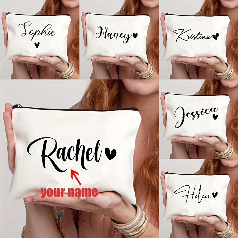 Beauty Makeup Names - Customize your name. Makeup bag. Organizer