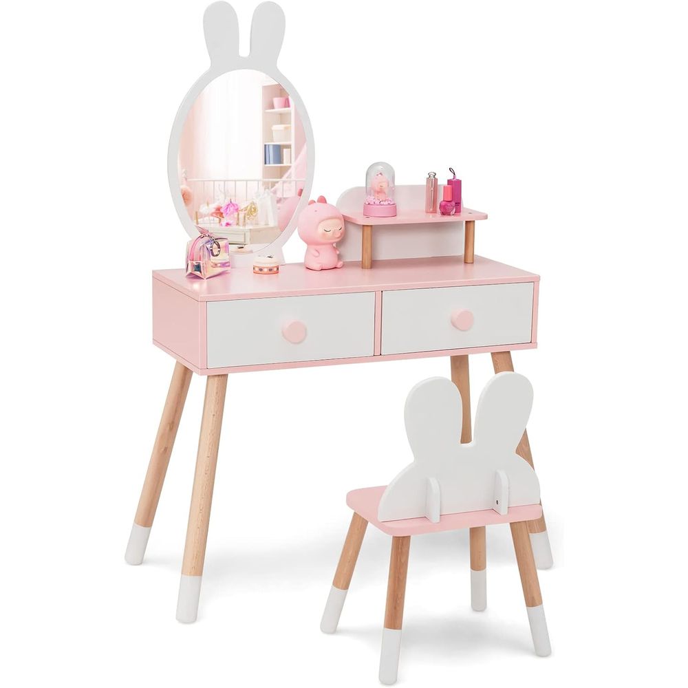 EY Kids Vanity, Rabbit Themed  - огляд і ціна Beauty Makeup Vanity Set