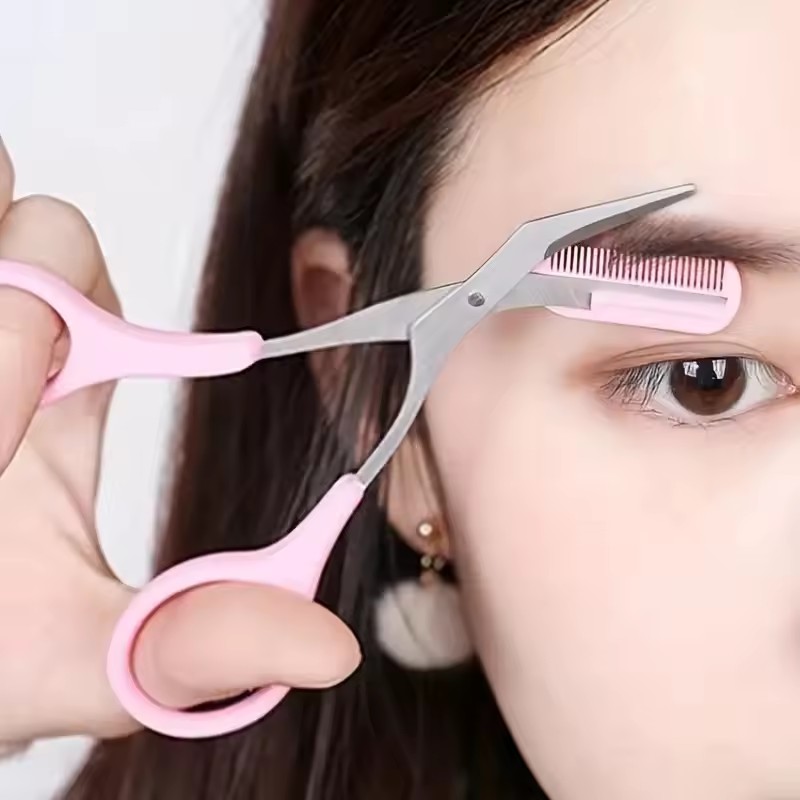 Safe Eyebrow Scissors with Com - огляд і ціна Beauty Makeup Vanity