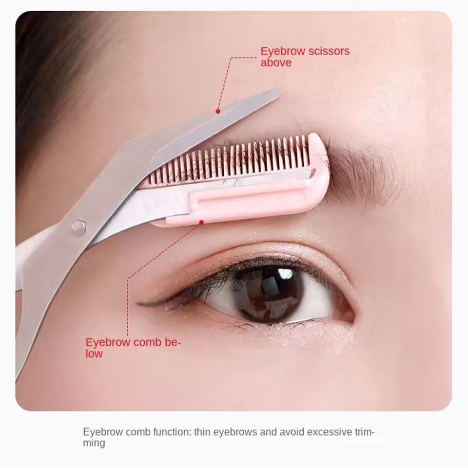 Safe Eyebrow Scissors with Com - огляд і ціна Beauty Makeup Vanity