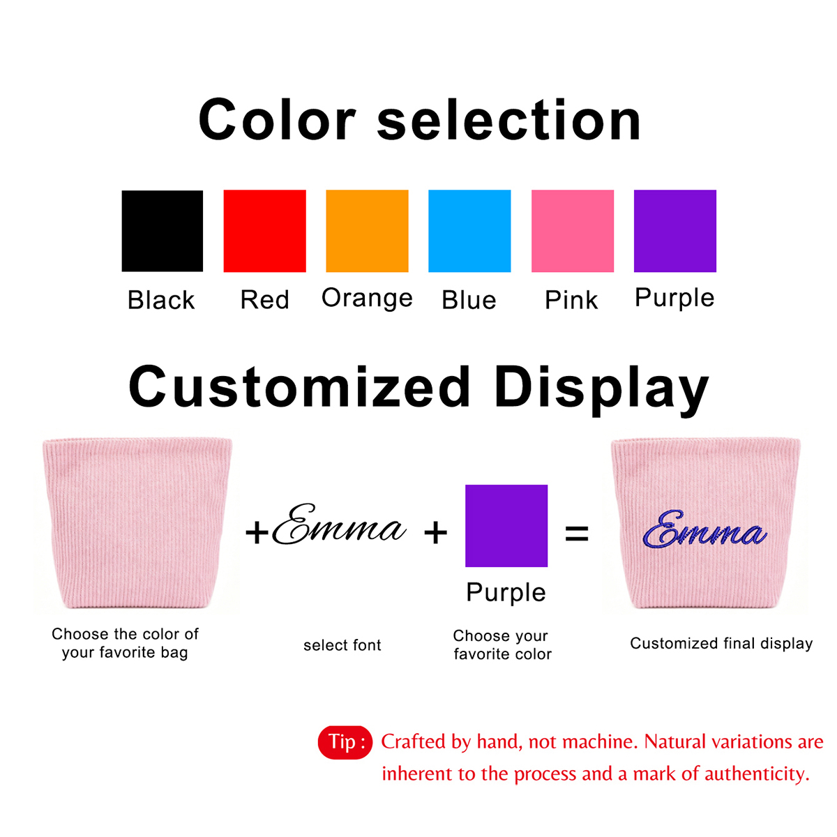 Custom Name Embroidered Cordur - огляд і ціна Beauty Makeup Names