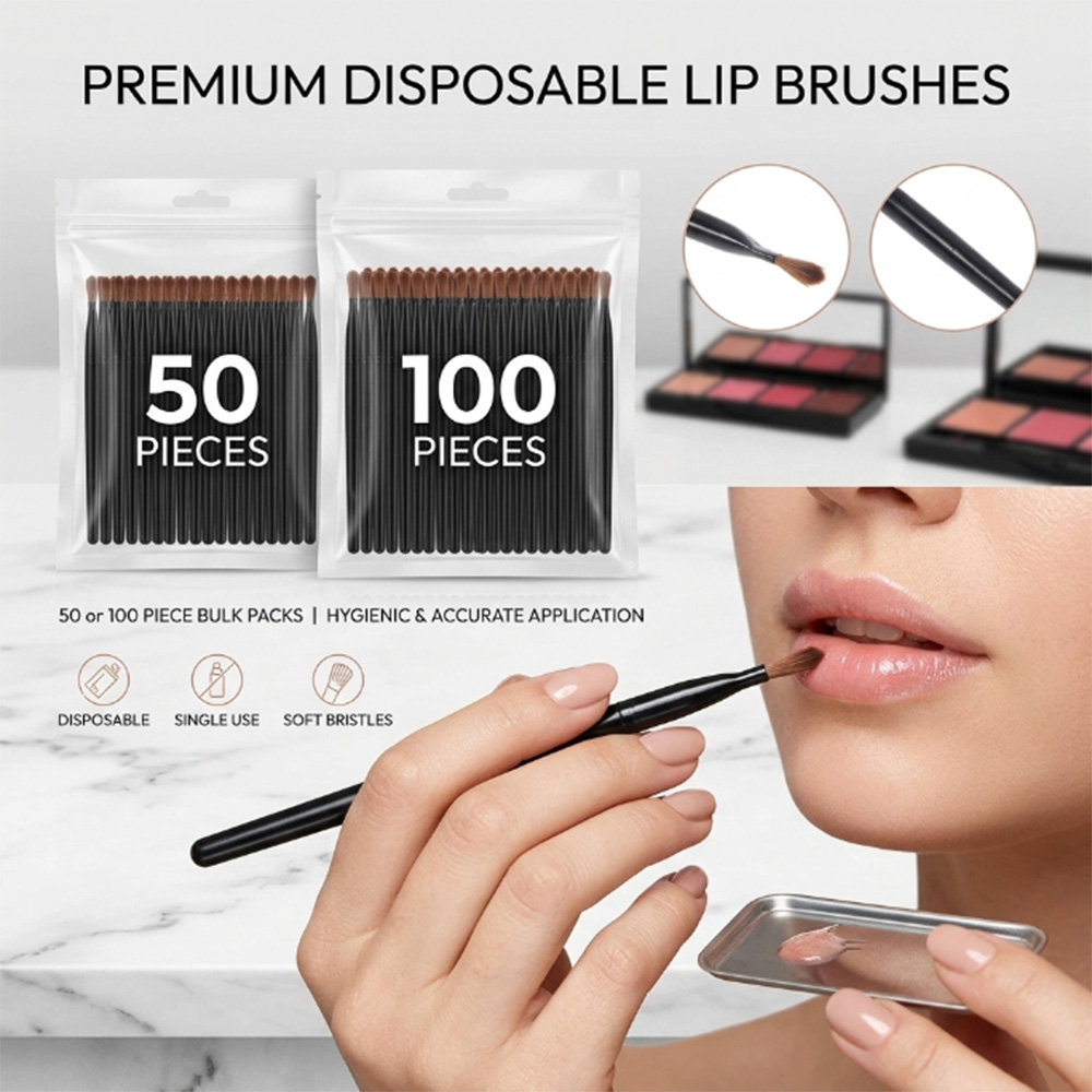 50/100pcs Disposable Lip Brush - огляд і ціна Beauty Makeup Vanity