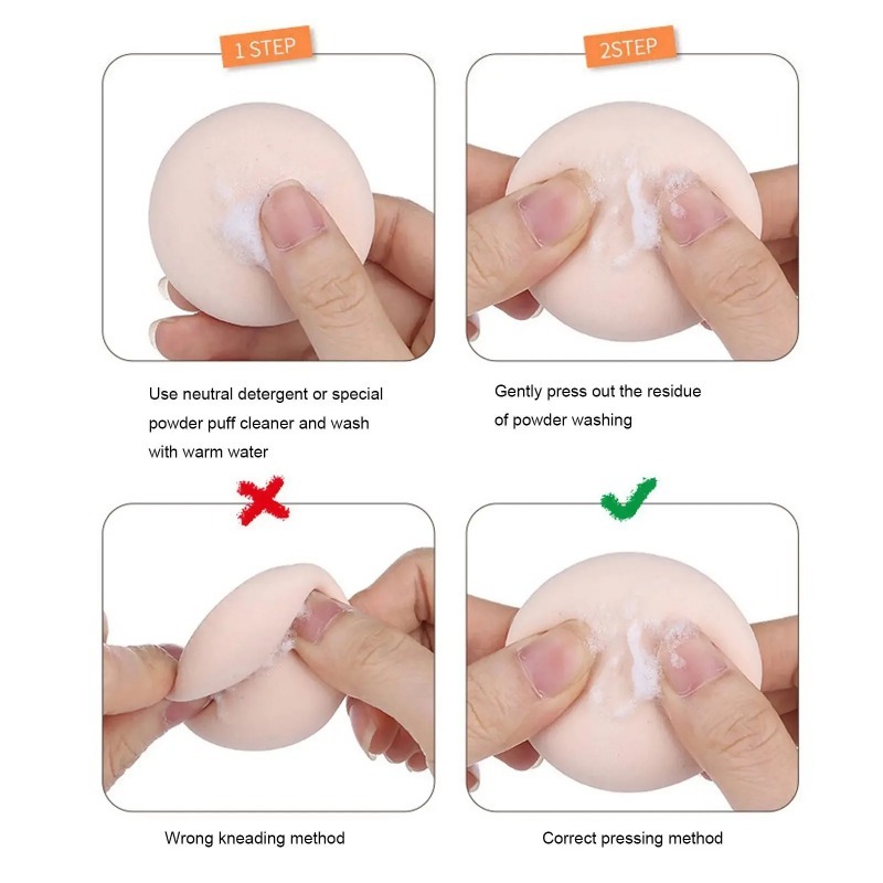1-10pcs Portable Foundation Po - огляд і ціна Beauty Blender In Makeup
