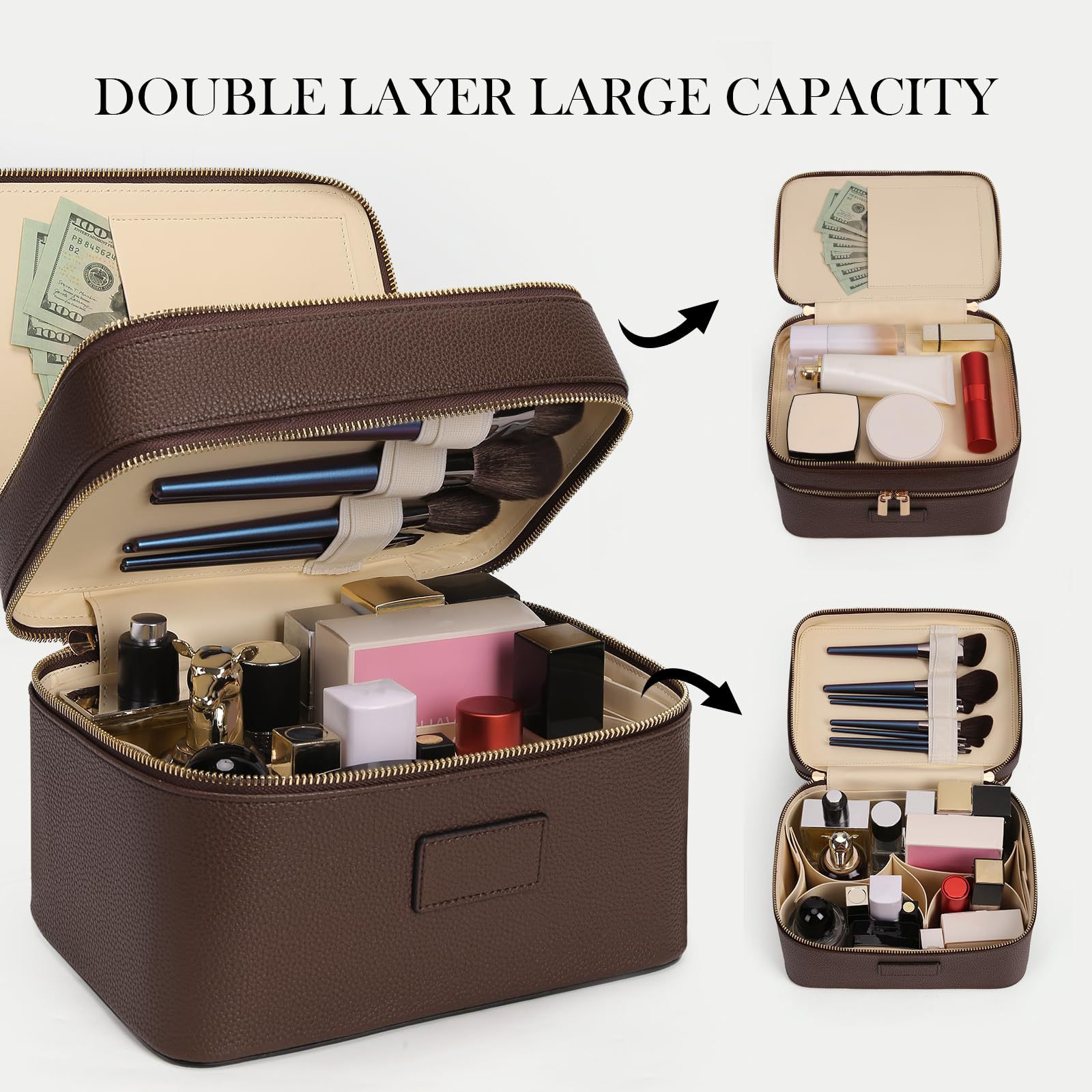 Large Capacity Double-layer Lu - огляд і ціна Beauty Makeup Case