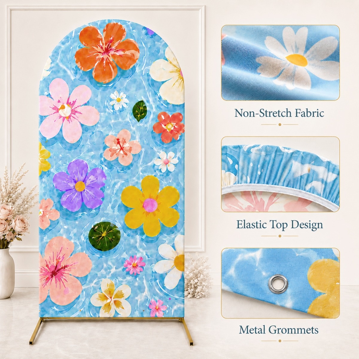 Arch Backdrop Cover Single Sid - огляд і ціна Beauty Makeup Events