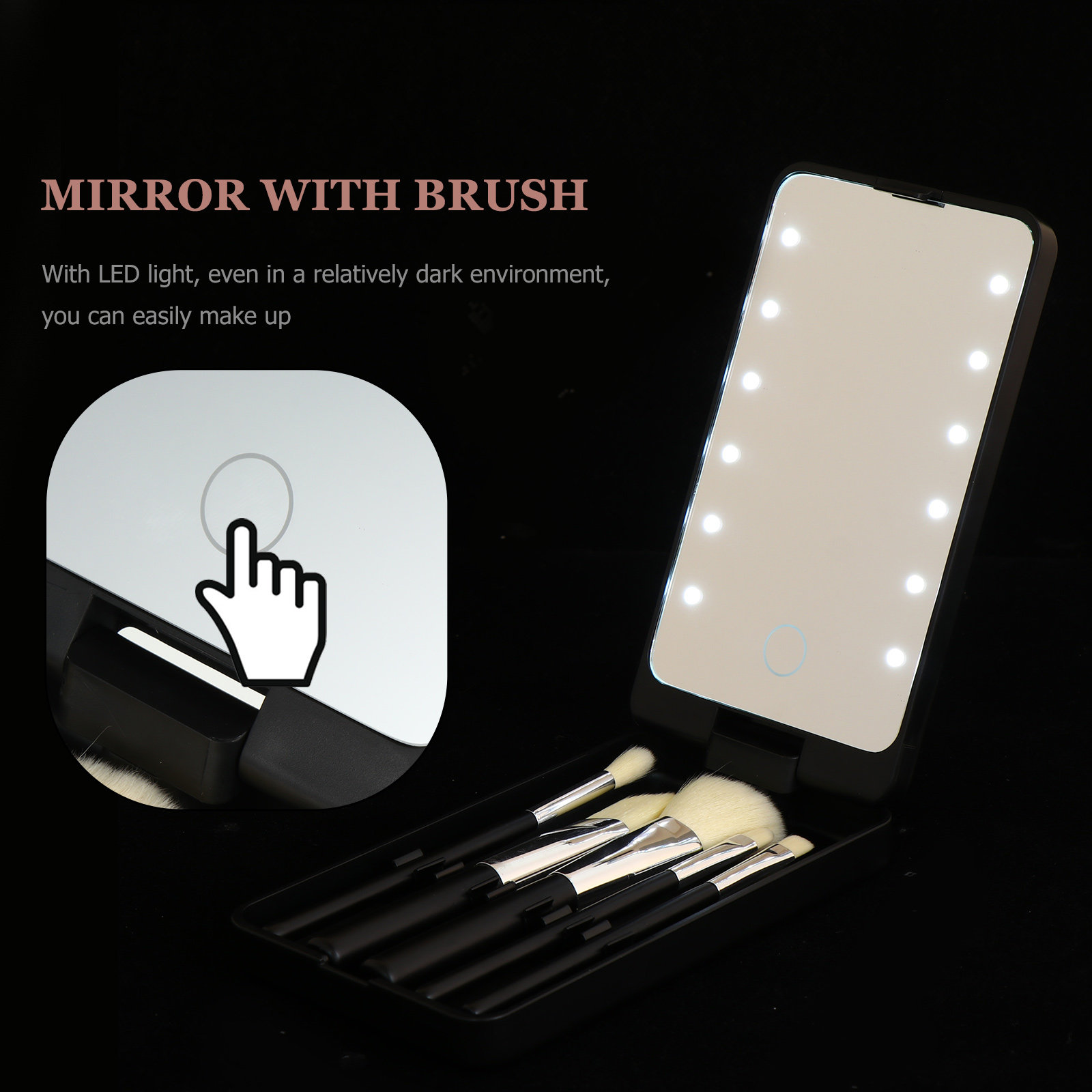 5Pcs LED Light Makeup Mirror S - огляд і ціна Beauty Makeup Vanity Set