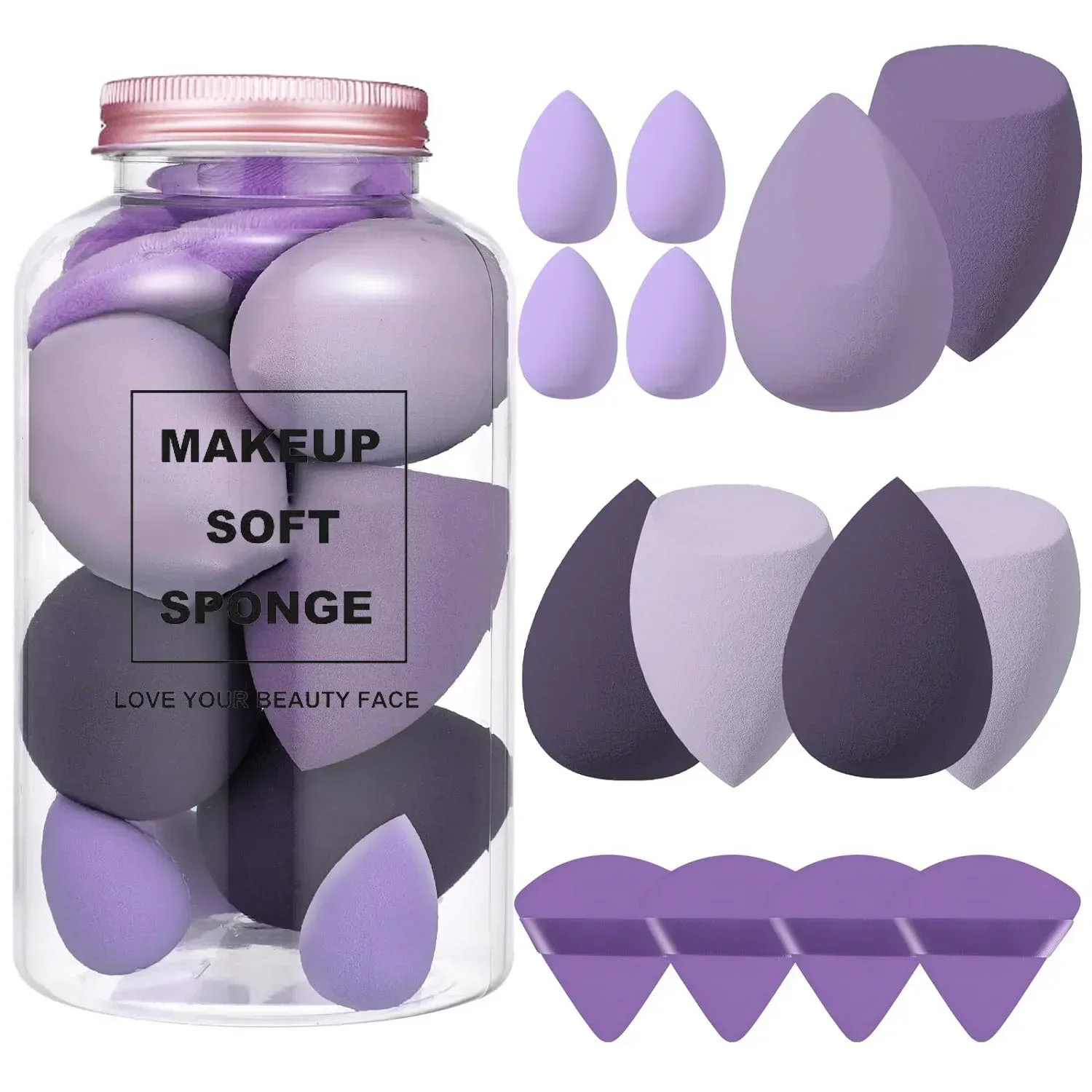 12/14Pcs Makeup Sponge Blender - огляд і ціна Beauty Blender In Makeup