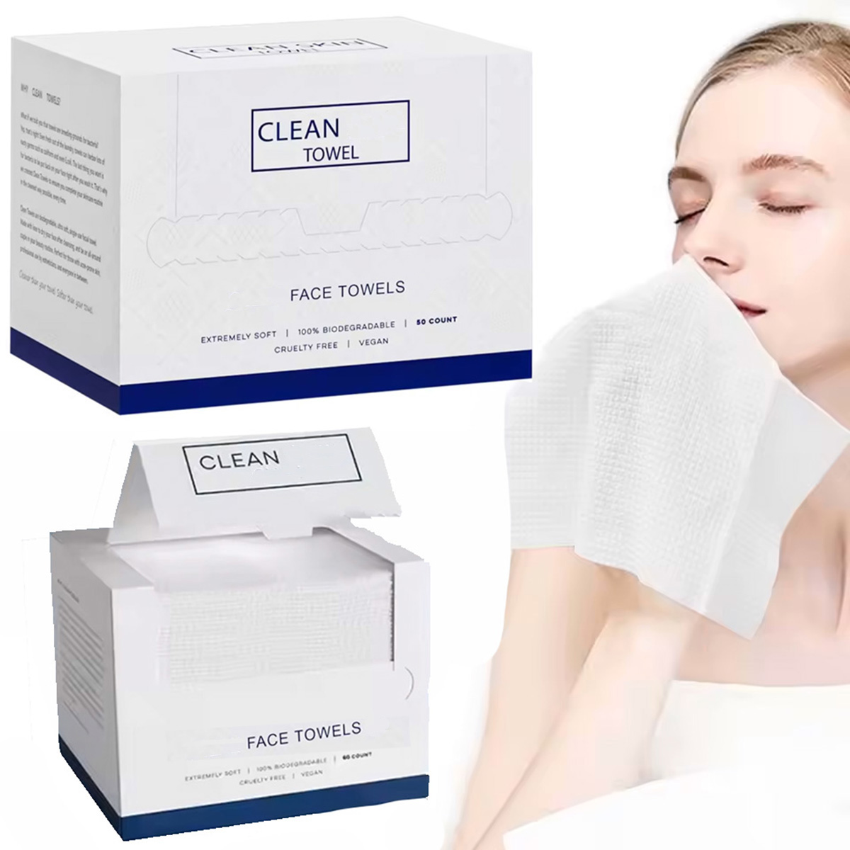 50Pcs/Box Disposable Face Towe - огляд і ціна Beauty Makeup Vanity