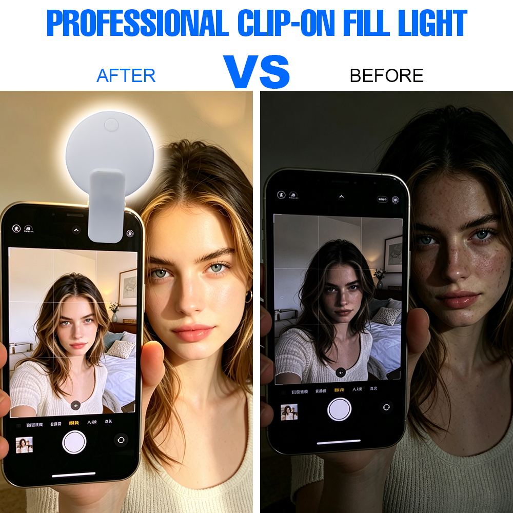 Clip On Selfie Fill Light Rech - огляд і ціна Beauty Makeup Light