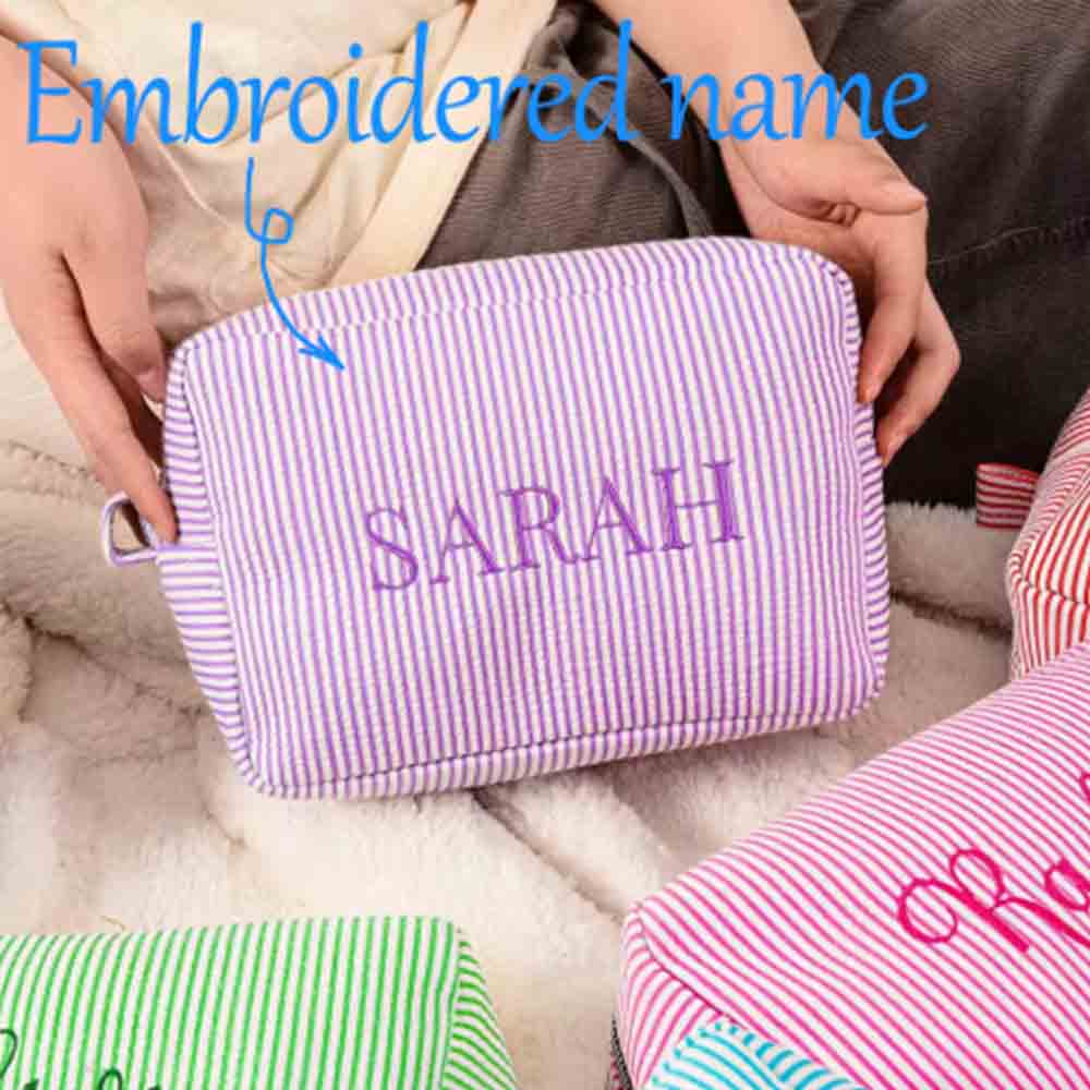 Embroidered Name Striped Makeu - огляд і ціна Beauty Makeup Events