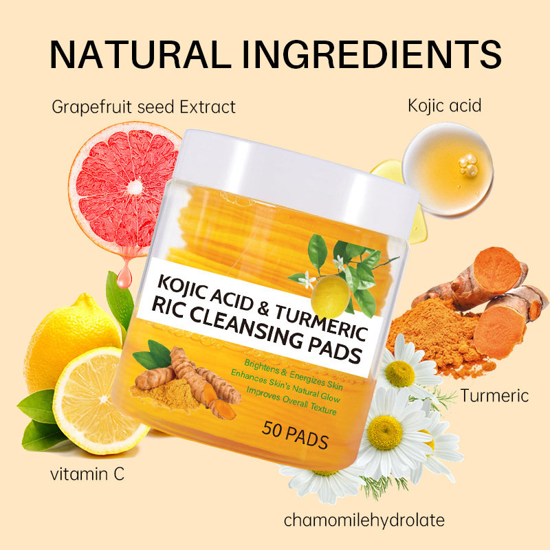 50pcs Turmeric Cleansing Pads  - огляд і ціна Beauty Makeup Events